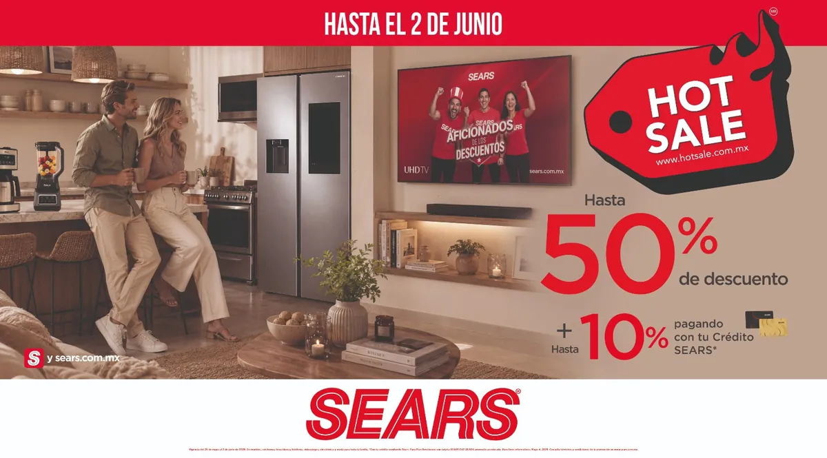 Campaña Hot Sale Sears — Gran Formato y Señalética — Sears México producido por CBrandMX